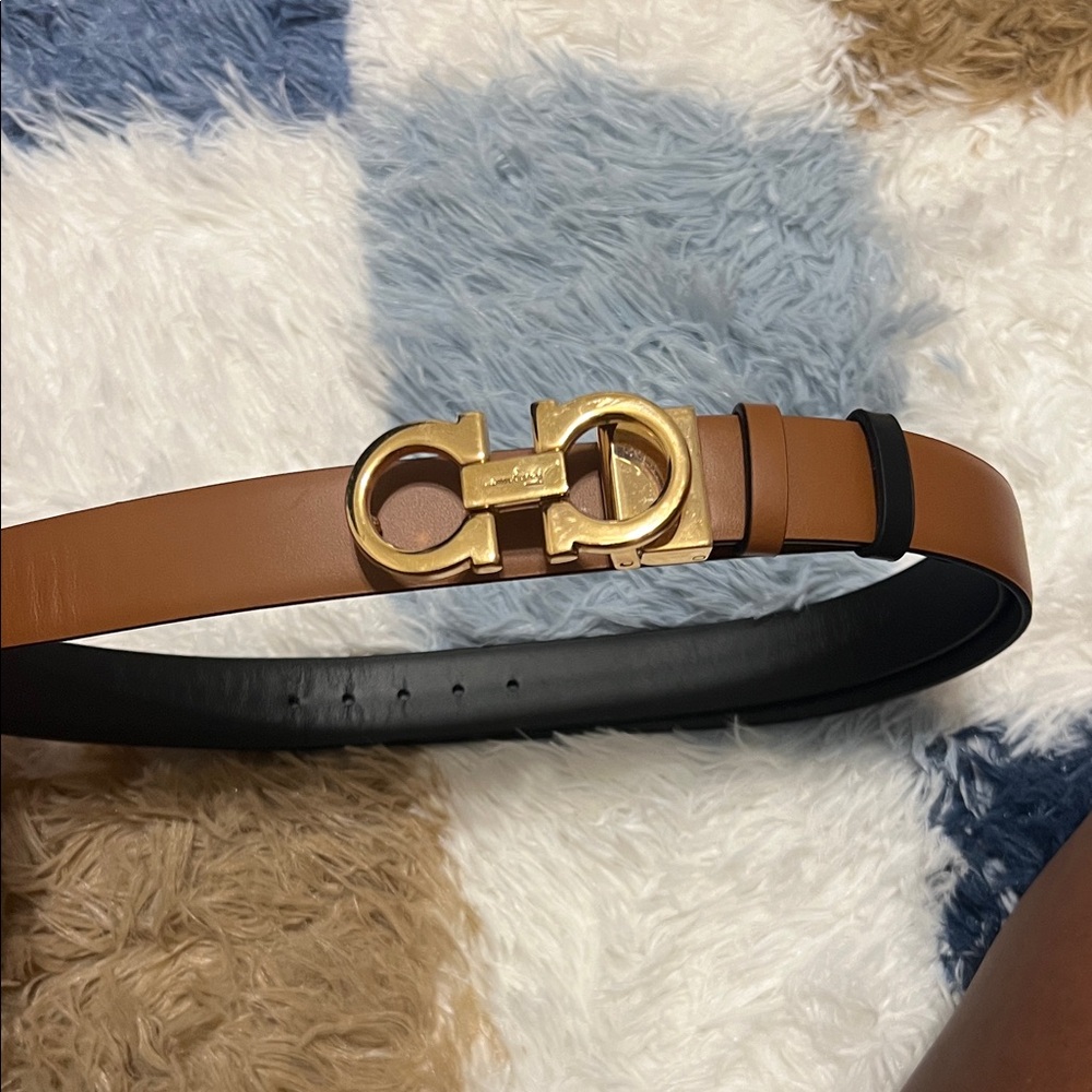 Salvatore Ferragamo Gancini-Buckle reversible belt
